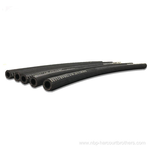 Fiber braided fuel resistant hydraulic rubber hose sae 100r3